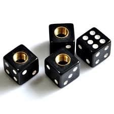 Black Dice with White Dots (4)