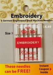 KlasseEmbroidery Needles Size 90/14