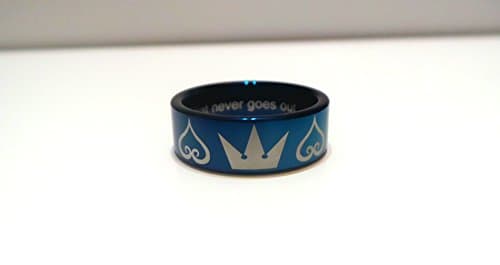 Kingdom Hearts Inspired Tungsten Ring (Blue)