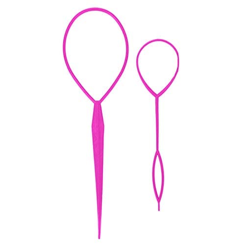 Hair Braid Maker Styling Hairdressing DIY Tools/Pull Hair Needle Ponytail Hair Braider Creator Loop Styling Tail Clip 2pcs/set