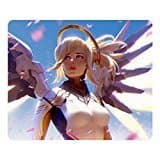 Generic Creative Design Mouse Pad Rectangle Mouse Pad Gaming Mousepad Mercy Overwatch Rectangle Non-Slip Mousepad Water Resistent Oblong Gaming Mouse Pads