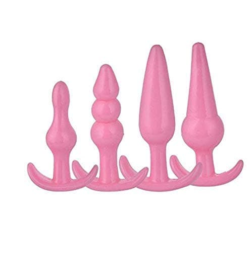 Silicone Plug Set, 4Pcs Comfortable Trainer Exercise Toys for Beginner, Pink