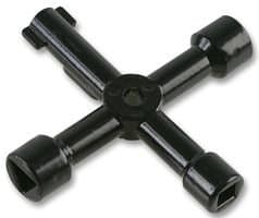 DURATOOL - Utility Key, 4-Way, Metal