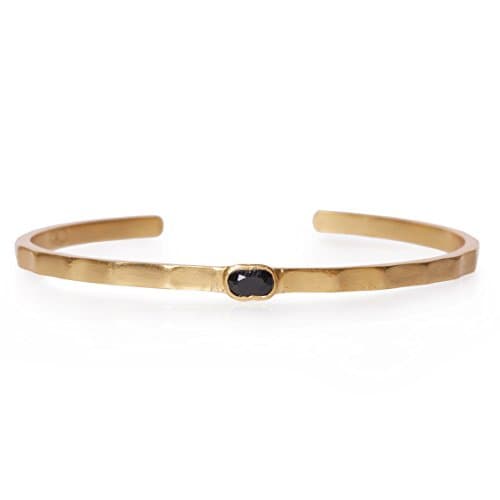 Black Onyx Dainty 1 Stone Bangle
