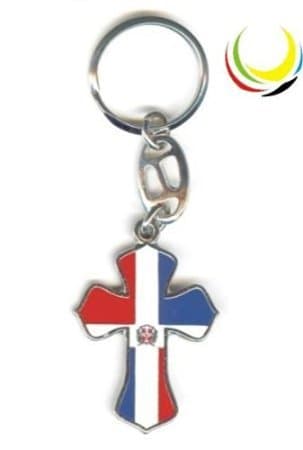 Keychain - DOMINICAN REPUBLIC CROSS -
