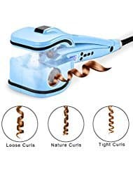 Natalie Styx Curl Machine with Ceramic Curling Chamber for Layer Wave Hair, Blue