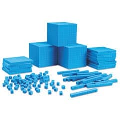- Plastic Base Ten Class Set, 15 1/2 x 11.4 x 4 1/2, Blue