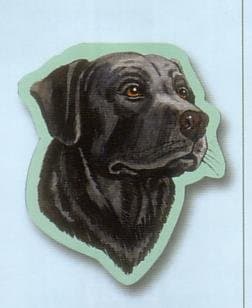 Black Lab Labrador Sticky Notes Notebook