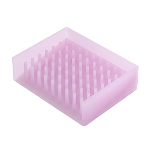 YAMAZAKI home Float Self Draining Soap Tray, Pink