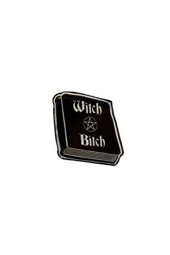 Witch Bitch Book Shaped Pin
