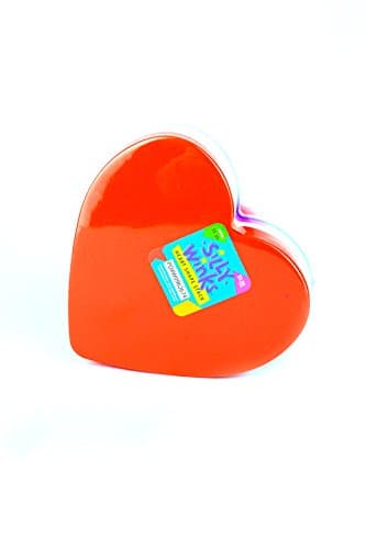 Silly Winks, Foam Heart Shaped Stack, 5 7/8 inches, Assorted Colors, 35 Count