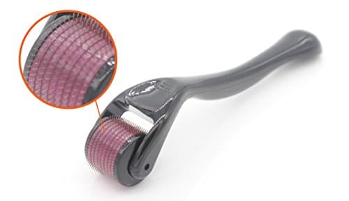 Derma Roller Kit 0.25 mm – 540 Titanium Micro Needles | Professional Medical-Grade Microneedling Kit for Facial and Body Skin Care Massager | Perfect for all Skin Types | Black &amp; Purple | Amazing Prim