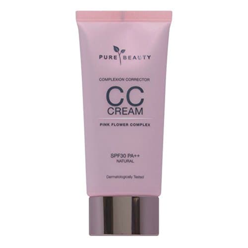 Pure Beauty Complexion Corrector CC Cream Pink Flower Complex SPF30 PA++ Naturals 40ml.