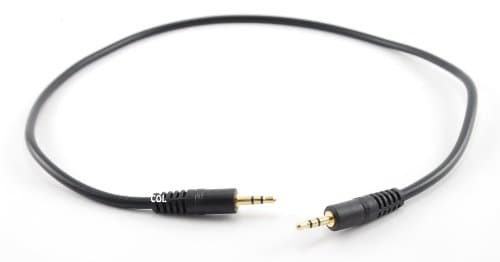 Vaster Cable 24k 2.5mm Stereo Audio Cable 1.5 Ft