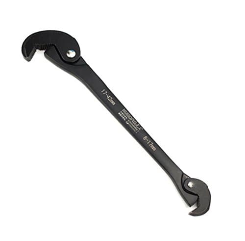 Universal 8-42mm Multi-function Adjustable Wrench Spanner Black Handhold Tool