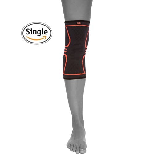 Compression Knee Sleeve (Single Wrap) – Athletic Brace to Combat Runner's &amp; Jumper's Knee – Relieves Joint Pain, Provides Support, Arthritis Relief and Injury Recovery – Improves Stability
