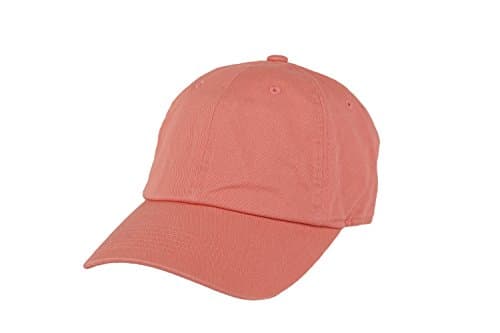 Plain Cotton Pitbull Unisex Dad Hat Adjustable Cap (Adjustable, Coral)