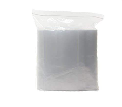 Zip Lock Poly Bags 9" x 12" 2 mil Thick (Pack of 500) Reclosable Zipper Bags - Clear, Food Safe, Reusable