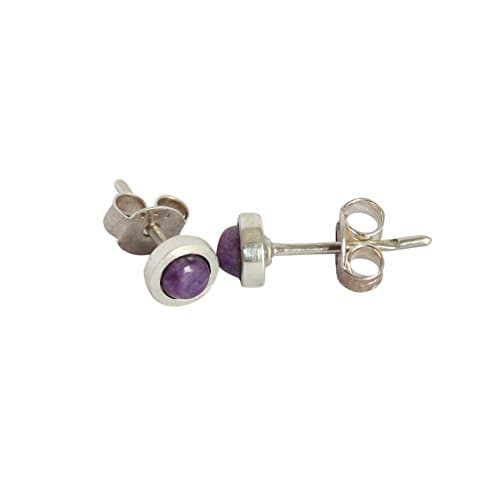 Fabulous Sugilite Gemstone Stud Silver Earring 925 Sterling Silver Earring For Girls Jewellery 293