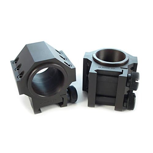 US Tactical Systems Steel Double Width .50 BMG and Large Caliber Scope Rings with 1 in 660004