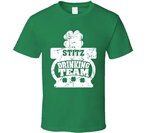 STITZ Drinking Team ST. Patrick's Day Last Name Group T Shirt L Irish Green