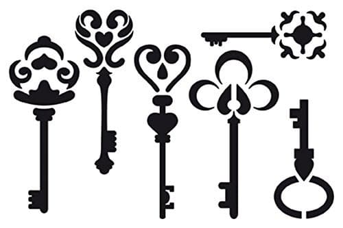 Artemio 10 x 15 cm Keys Stencil