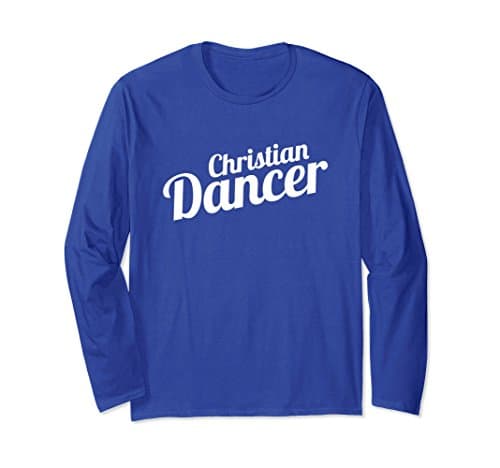 Unisex Christian Dancer, Script Dancing Tshirt 2XL Royal Blue