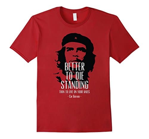 Mens Che Guevara quote Medium Cranberry