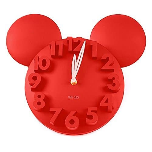 GCA Modern Design Big Digit 3D Wall Clock Home Decor Decoration (Red)