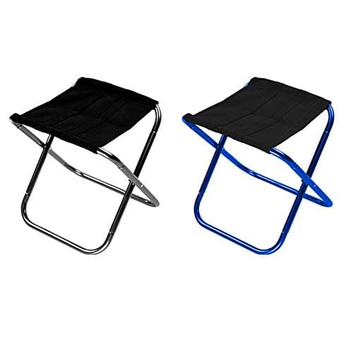 VTSP Ultralight Mini Portable Folding Camping Stools, Compact Camp Footrest Stool, Great for Travel, Fishing, Beach,a Quick Rest Outdoors and for Chores Close to the Ground (blue)