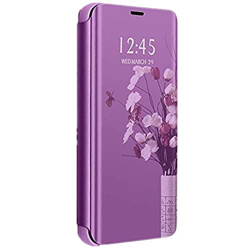 Smart Case for iPhone X XS, Mirror Screen Translucent Flip Slim Hard Stand Kickstand Cover for iPhone XR/iPhone Max