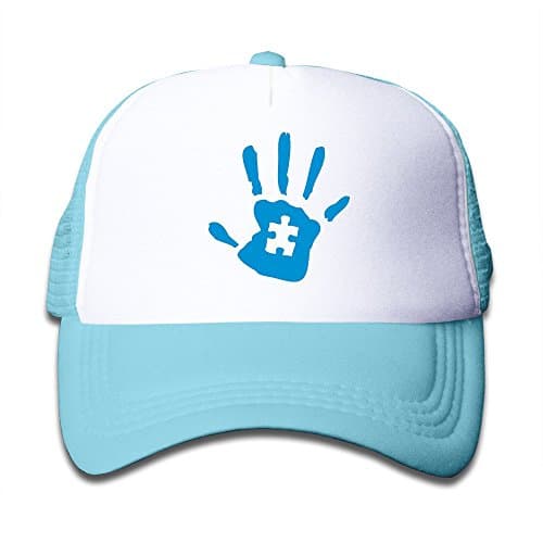 Autism Handprint Mesh Cap For Kids