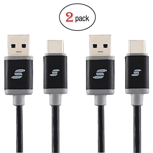 Sinseader two pack 3.3ft Type C,USB C to USB 3.0 (USB 3.1 Gen 1) Cable for Apple Macbook 12", Nexus 6P, 5X, Pixel, OnePlus 2, Asus Zen AiO and Other USB C Devices, Black