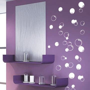 58 Bubbles Bathroom Window Shower Tile Wall Stickers, Wall Decals, Car Decals