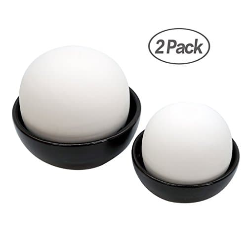 Cool mist Humidifier Diffuser for bedrooms - Decorative ceramic with natural water - Cordless, non-electric, noiseless - Great for babies - Can be used by any age - [Set of 2]