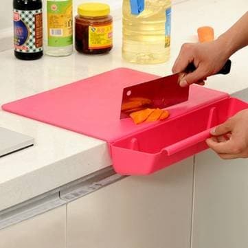 UR Kitchen Gadgets 2 in 1 Thickened Antibacteria Cutting Board Collecting Board Kitchen Tool