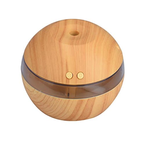 Moonfully Cool Mist Humidifier Aromatherapy Essential Oil Diffuser Automatically Power Off (Khaki)