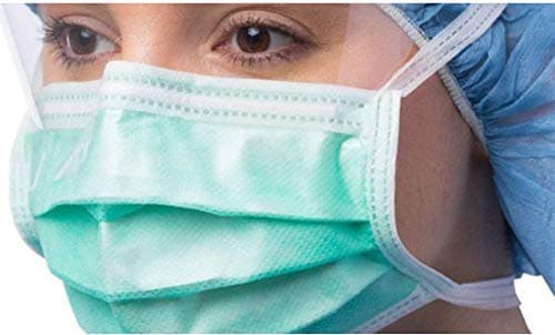 AREO 50 Pcs disposable Face Masks with elastic Earloop, 3-Ply Thicker Breathable and Comfortable Safety Masks for Home Office Use (Pink/green/white any colour will be sent)