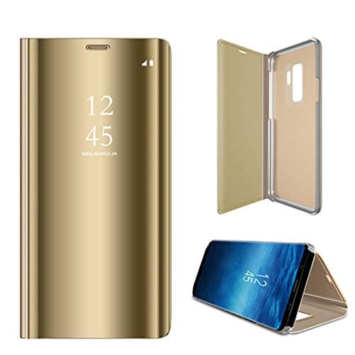 AmerStar Samsung Galaxy S7 S8 S9 Note8 A7 A8 Plus Clear View Mirror Smart Leather Protection Flip Stand Case Cover