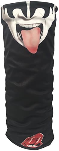 DryBuff Unique Two Way Design. One Buff - Two Characters. Can Serve as Outdoor Face Shield,Mask,Headband,Bandana,Neck Gaiter,Balaclava,Neck Warmer,Helmet Liner and Scarf (Kiss &amp; Rolling Stones)