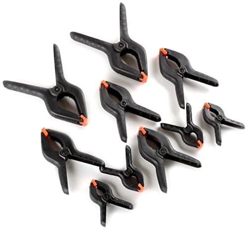 10-Piece Set Spring Clamp ABS Assorted Sizes – 4” &amp; 6” &amp; 9”