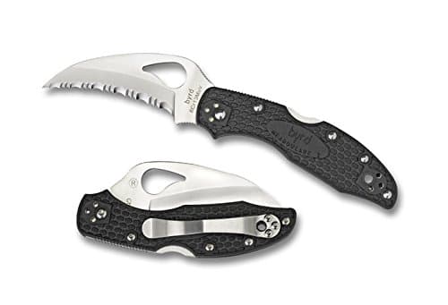 SPYBYR Hawkbill, Black FRN Handle, Serrated