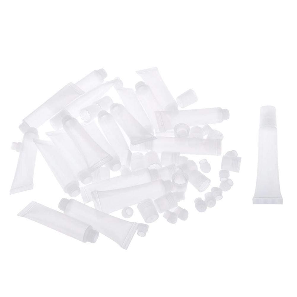 10Pcs/pack 8g Clear Plastic Cosmetic Lip Gloss Empty Refillable Tubes Balm Makeup Containers Tools DIY Lip Gloss Tube