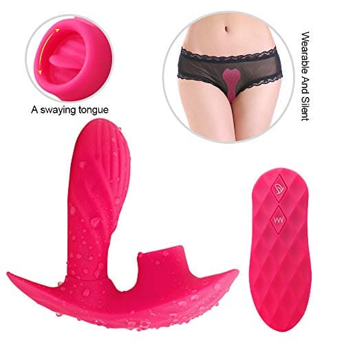 Tongue Simulator Smart Wearable Ring Love Egg Soft High Frequency Wand Silicone with Heating Function Perfect Size & Party Gifts Lifelike Toys for Women Multi Speeds Waterproof T-Shirt