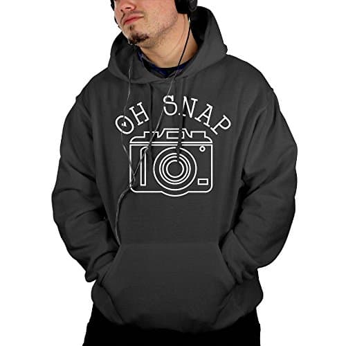 Men Oh Snap Camera Pullover Hoody With Front Pocket