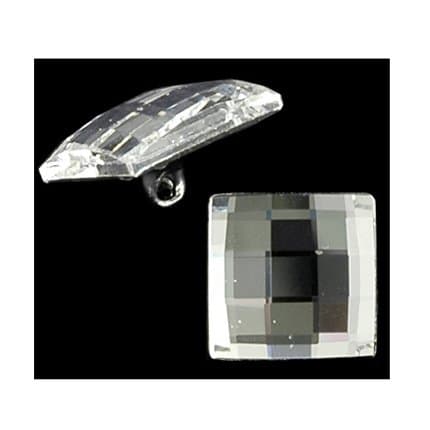 20mm Austria Crystal 2493 Chessboard Square Button by pc