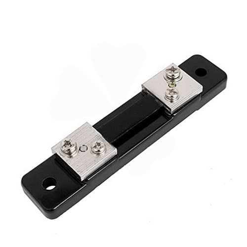 Houseuse Testers Analog Digital Panel Meters 50Amp 75mV DC Current Shunt Black