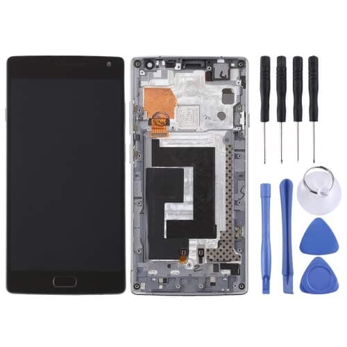 alsatek Full Screen Replacement with Frame for Oneplus 2 - Black
