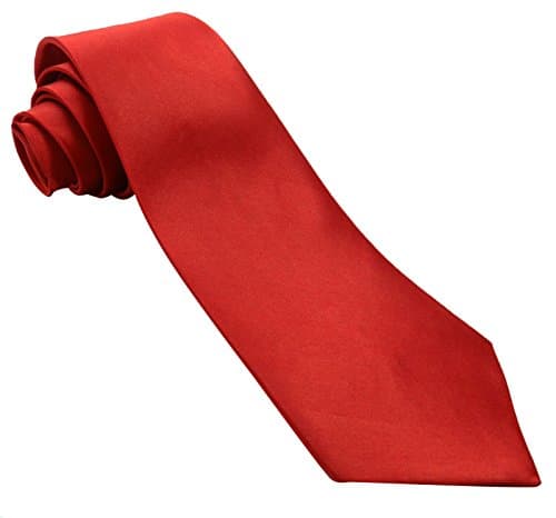 Poly Satin Solid Tie Suit Necktie Party Wedding Regular Men Wear Accessories