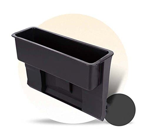 Car Seat Plastic Console Gap Filler Side Protable Storage Box Pocket and Organizer Catcher Interior Accessories-2 Pack (Black) By SPNRO